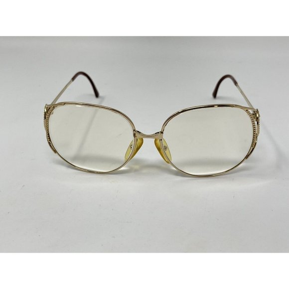VINTAGE CHRISTIAN DIOR Eyeglasses Frame  80\'S 2788 44 GOLD Austria 55 [] 16-125